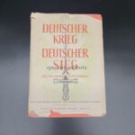 Buch Deutscher Krieg Deutscher Sieg. Geschenk des Verwaltung Stabs Gefreiten Kühnlein, 1. Marine-Stamm-Abteilung Norwegen