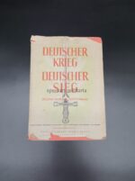 Buch Deutscher Krieg Deutscher Sieg. Geschenk des Verwaltung Stabs Gefreiten Kühnlein, 1. Marine-Stamm-Abteilung Norwegen