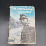 Buch Der Heldenkampf um Narvik, Geschenk des Preisschießen 3.Nebelwerfer Abtteilung 5