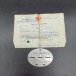 Erkennungsmarke 6./ San.Ers.Abt.11 mit Personalausweis