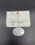 Erkennungsmarke 6./ San.Ers.Abt.11 mit Personalausweis