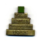 Veranstaltungsabzeichen „Arbeit und Friede – Gauparteitag Hessen-Nassau 1933“