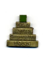 Veranstaltungsabzeichen „Arbeit und Friede – Gauparteitag Hessen-Nassau 1933“