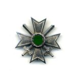 Kriegsverdienstkreuz 1. Klasse mit Schwertern, Buntmetall, Hst. - 43. Julius Bauer, Zella-Mehlis
