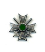 Kriegsverdienstkreuz 1. Klasse mit Schwertern, Buntmetall, Hst. - 43. Julius Bauer, Zella-Mehlis