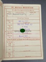 Wehrpass Inf. Rgt. 688, Inf. Ers. Batl. 40, Gren. Ers. Btl. 63 – Bild 5