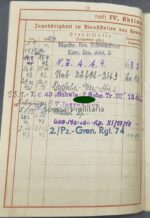 Wehrpass 2. Pz-Gren.Rgt.74 gefallen – Bild 11