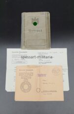 Wehrpass Inf Rgt 389. gefallen