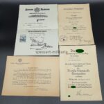 Urkunden einen Infanteristen