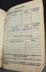 Soldbuch Artillerie Regiment 11 – Bild 13