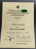 Urkunden Gren. Rgt 368. Pion.Zug 230, Partisanenkampf – Bild 3