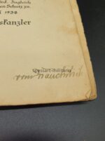 Beförderungsurkunde Paul Lettow Tackticklehrer an der SS Schule Bad Tölz – Bild 4
