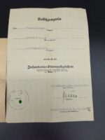 Urkunde 8.Gren.Rgt.331 – Bild 2