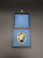 Fallschirmschützenabzeichen der Luftwaffe im Etui, Hst. GWL ,Mint