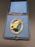 Fallschirmschützenabzeichen der Luftwaffe im Etui, Hst. GWL ,Mint – Bild 7