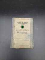 Wehrpass eines Mannes aus Roth /Lichtenfels