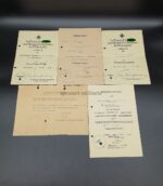 Urkunden Oberleutnant Stabs/Pz.Gren.Rgt.1, 7./Schütz.Rgt 12