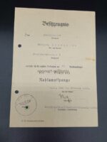 Urkunden Oberleutnant Stabs/Pz.Gren.Rgt.1, 7./Schütz.Rgt 12 – Bild 3