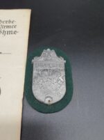 Lapplandschild mit Urkunde 1./Geb.Div.Nachr.Abt.91 – Bild 2