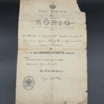 Urkunde Bayern Militärverdienstkreuz 3. Klasse