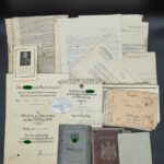 Wehrmacht Heer, Urkunden & Dokumente des Wachtmeisters Bernhard Sasse aus Dreierwalde (Tecklenburg) 1./leichte Flakabteilung 767 (23. Flak-Division)