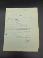 Dokumente Legion Condor Luftwaffe Giebelstadt – Bild 3