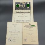 Wehrmacht Heer, Urkundengruppe des Gefreiten Walter Kindermann aus Stösitz (Riesa), 7.Batterie, Flakregiment 49 (mot.) 12.Flak-Division (Russland)