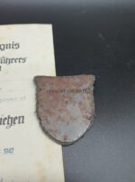 Krimschild mit Urkunde 13.(I.G.)Komp.Inf.Rgt.16 Oldenburg – Bild 3