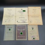 Dokumente Uffz. Glahe aus Hegensdorf (Minden), 10./Gren.Rgt.464 (253.I.D.) sehr interessanter Wehrpass