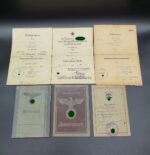 Dokumente Uffz. Glahe aus Hegensdorf (Minden), 10./Gren.Rgt.464 (253.I.D.) sehr interessanter Wehrpass