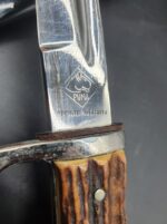 K98 Extra Seitengewehr Bajonett Puma, Solingen mit Hirschhorn für Gebirgsjäger – Bild 5