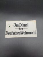Wehrmacht, Armbinde für Zivilangehörige der Wehrmacht „Im Dienst der Deutschen Wehrmacht“, Bauleitung der Luftwaffe Schweinfurt