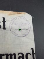 Wehrmacht, Armbinde für Zivilangehörige der Wehrmacht „Im Dienst der Deutschen Wehrmacht“, Bauleitung der Luftwaffe Schweinfurt – Bild 3