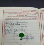 Wehrpass des Gefreiten Wilhelm Gutmann aus Erbes-Büdesheim (Alzey) 11.Kompanie Panzer-Regiment 24 (24. Panzer Division) Panzerkampfabzeichen in Silber (Einsatzzahl 25) – Bild 11