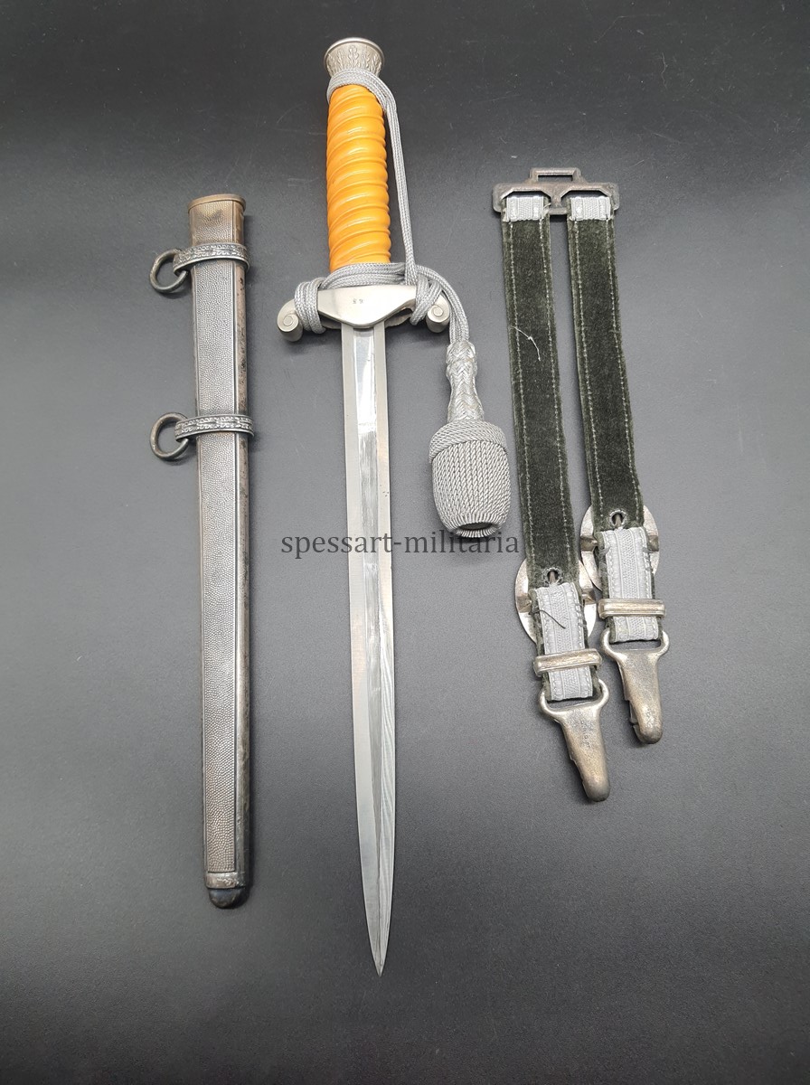 Heeres Offiziersdolch mit Träger Initialen