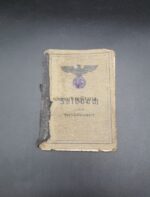 SS-Verfügungstruppe Soldbuch des Rottenführers Kurt von der Heide aus Kleinenberg (Hameln) SS-VT Regiment Standarte "Germania"