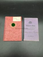 DAF Mitgliedsbuch und Militärpass 1.Weltkrieg des Ludwig Friedrich aus Nürnberg, Tankschlacht bei Cambrai