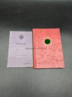 DAF Mitgliedsbuch und Militärpass 1.Weltkrieg des Friedrich Schellhase aus Hofstede (Bochum)
