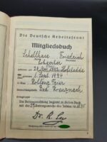 DAF Mitgliedsbuch und Militärpass 1.Weltkrieg des Friedrich Schellhase aus Hofstede (Bochum) – Bild 2