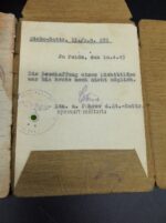 Heer Soldbuch & Urkunden des Obergefreiten Josef Marjan aus Lammersdorf (Eifel), Stab II. Artillerie Regiment 235 (198. Inf.Div.) – Bild 12