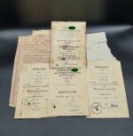 Urkundengruppe des Unteroffiziers Linus Sopp 4.(M.G.) Kompanie Jäger Regiment 38 (Demjansk) 8.leichte Infanterie Division