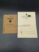 Heer Soldbuch & Urkunde des Gefreiten Jakob Wolff aus Köln-Ehrenfeld, 1./Pionier Bataillon 26, (26.Infanterie Division)