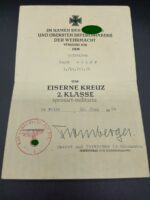 Heer Soldbuch & Urkunde des Gefreiten Jakob Wolff aus Köln-Ehrenfeld, 1./Pionier Bataillon 26, (26.Infanterie Division) – Bild 2