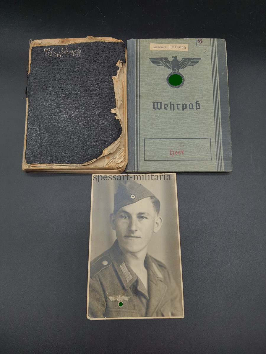 20260126_095939 Heer Wehrpass des Gefreiten Helmut Sammet aus Backnang, Panzer Grenadier Regiment 394, (3.Panzer Division) Russland – Bild 1