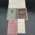 Heer Wehrpass, Militärpaß & Dokumente des Friedrich Becker aus Rosdorf (Göttingen) Lothringischen Feld Artillerie Regiment 33