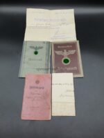 Heer Wehrpass, Militärpaß & Dokumente des Friedrich Becker aus Rosdorf (Göttingen) Lothringischen Feld Artillerie Regiment 33