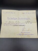 Heer Wehrpass, Militärpaß & Dokumente des Friedrich Becker aus Rosdorf (Göttingen) Lothringischen Feld Artillerie Regiment 33 – Bild 2