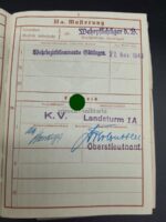 Heer Wehrpass, Militärpaß & Dokumente des Friedrich Becker aus Rosdorf (Göttingen) Lothringischen Feld Artillerie Regiment 33 – Bild 6