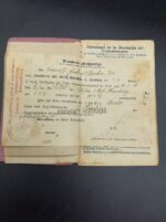 Heer Wehrpass, Militärpaß & Dokumente des Friedrich Becker aus Rosdorf (Göttingen) Lothringischen Feld Artillerie Regiment 33 – Bild 10