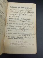 Heer Wehrpass, Militärpaß & Dokumente des Friedrich Becker aus Rosdorf (Göttingen) Lothringischen Feld Artillerie Regiment 33 – Bild 11